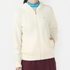 TIGORA Women's Golf Wear Panel Knit Hoodie, UV, Machine Washable, Full-Zip TR-1S2604F
