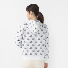 St ANDREWS Women's Golf Wear 12G STA Logo Jacquard Full-Zip Knit Hoodie 0434272052