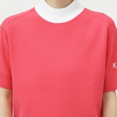 kolwin Ladies' Golf Wear Knit Short Sleeve Mock Neck Shirt KO-1H2015H