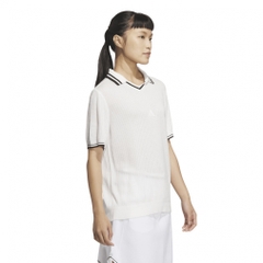 adidas Ladies' Golf Wear Beyond The Course Loose Skipper Knit Box Silhouette Short Sleeve Polo KTN36