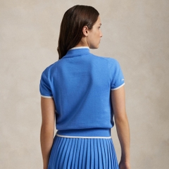 RALPH LAUREN Ladies' Golf Wear Short Sleeve Mock Neck Sweater SS25-2556
