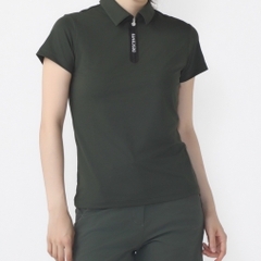 DESCENTE GOLF Women's Golf Wear Half-Zip Bear Smooth Short Sleeve Shirt DG4FHS01L