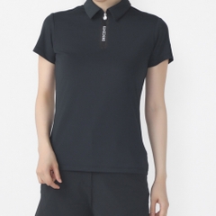 DESCENTE GOLF Women's Golf Wear Half-Zip Bear Smooth Short Sleeve Shirt DG4FHS01L