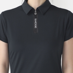DESCENTE GOLF Women's Golf Wear Half-Zip Bear Smooth Short Sleeve Shirt DG4FHS01L