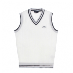 Callaway Ladies' Golf Wear Ribbed V-Neck Knit Vest C26119200