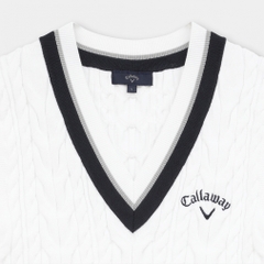 Callaway Ladies' Golf Wear Ribbed V-Neck Knit Vest C26119200