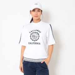 Callaway Ladies' Golf Wear French Terry Short-Sleeve High Neck Pullover C26117204