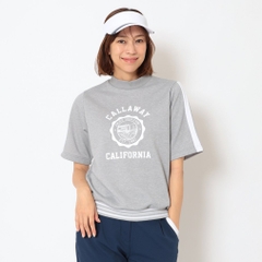 Callaway Ladies' Golf Wear French Terry Short-Sleeve High Neck Pullover C26117204