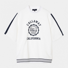 Callaway Ladies' Golf Wear French Terry Short-Sleeve High Neck Pullover C26117204