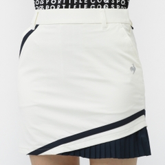 le coq sportif golf Ladies' Golf Apparel Hem Pleated Skirt LG5FSK05L