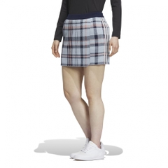 adidas Ladies Golf Wear Tartan Check Knit Skirt HY0862