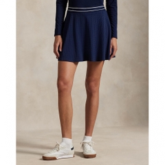 RALPH LAUREN Ladies' Golf Apparel Cable Motif A-Line Skort FW25-2753