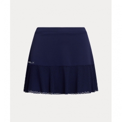 RALPH LAUREN Ladies' Golf Apparel 15 Inch Eyelet Panel Interlock Skort FW24-2807