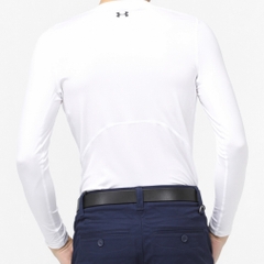 UNDER ARMOUR Men's Golf Wear HEATGEAR FITTED LONG SLEEVE V-NECK SHIRT 1371673