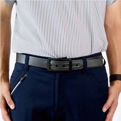 TIGORA Men's Golf Wear Comfortable Stretch Water Repellent Rubber Belt TR-1ABKGE*MBK1S