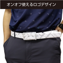 TIGORA Men's Golf Wear Belt Rubber Resin Water Repellent Sports TR-1AWHGYLWH1