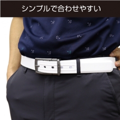 TIGORA Men's Golf Wear Belt Rubber Resin Water Repellent Sports TR-1A1300WHSD