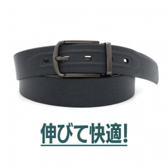 TIGORA Men's Golf Wear Stretch Belt Classic Metal Buckle Comfortable Stretch Rubber Water Repellent