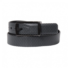 TIGORA Men's Golf Wear Stretch Belt Comfortable Stretch Rubber Resin Water Repellent Sports Casual Black Logo TR-1ABKGYWBK1S