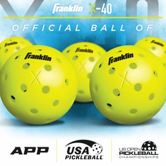 Bóng pickleball franklin X-40 OUTDOOR hộp 3 bóng
