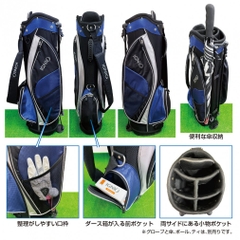 IGNIO Club Set 5 Academy Hieda Pro Model Club Set with Caddie Bag & Large Titanium Head