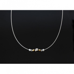 phiten Rakuwa Necklace Wire Mirror Ball Silver Gold
