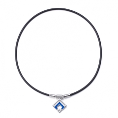Colan Totte TAO Necklace Slim ARAN mini Silver x Blue Lame