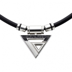 Colan Totte TAO Necklace A-original Silver x Black Lame