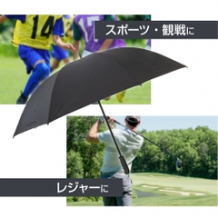 TIGORA Sun Umbrella Mens Large Sun & Rain Golf Umbrella, Heat Shielding, 99% UV Cut, Unisex, for Sports Viewing