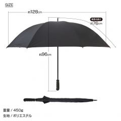 TIGORA Sun Umbrella Mens Large Sun & Rain Golf Umbrella, Heat Shielding, 99% UV Cut, Unisex, for Sports Viewing