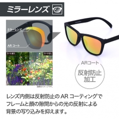 TIGORA Sunglasses Fashion Sunglasses Asian Fit Polarized Mirror Lens TR90 Urethane Coating