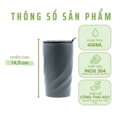 CỐC GIỮ NHIỆT VORTEX CALIX CERAMICA ECO