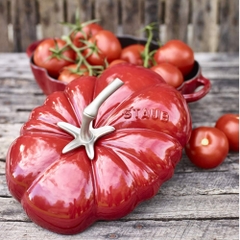 Nồi gang Staub hình quả cà chua màu đỏ Cherry 25cm (2,9l)
