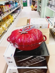 Nồi gang Staub hình quả cà chua màu đỏ Cherry 25cm (2,9l)