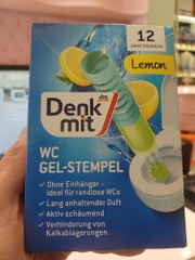 Gel dán khử mùi bồn cầu Denkmit WC Gel-Stempel Lemon 12 viên