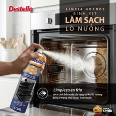 Xịt tẩy dầu mỡ lò nướng Destello 300ml