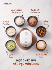Nồi cơm điện Mini Gkock Arvo 1,2 lít màu xanh