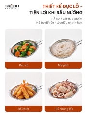 Nồi cơm điện Mini Gkock Arvo 1,2 lít màu hồng
