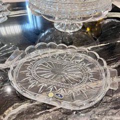 Khay pha lê Bohemia Tulips 36cm