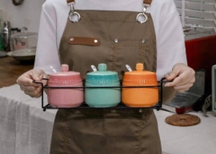 🌟 Set 3 hũ gia vị Rainbowl cao cấp – chính hãng Kaiyo