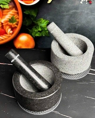 🇩🇪🇩🇪 Set Chày Cối đá Granite KELLER Đức màu Đen