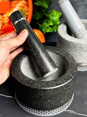 🇩🇪🇩🇪 Set Chày Cối đá Granite KELLER Đức màu Đen