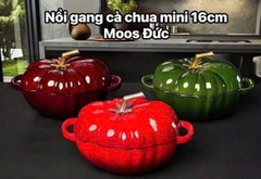 Nồi gang cà chua Moos mini 16cm màu đỏ