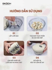 DỤNG CỤ XAY TỎI ỚT GKÖCH – 400ML
Màu Kem