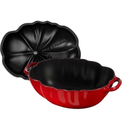 Nồi gang Staub hình quả cà chua màu đỏ Cherry 25cm (2,9l)