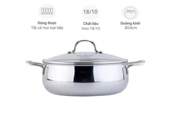 Nồi  inox Chockmen cao cấp 24cm(4l)