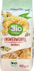 Mứt gừng hữu cơ Bio Ingwerwurfel 100g