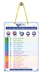 BẢNG GỖ IN MÀU - 05 CÂU THẦN CHÚ