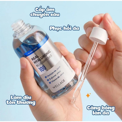 Set Serum Cấp Ẩm, Phục Hồi Wellage Real Hyaluronic Blue Ampoule 60ml + 60ml