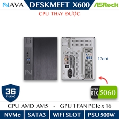 Asrock DESKMEET X600 4x DDR5 tối đa 7200+ Mhz (OC) SSD Gen5